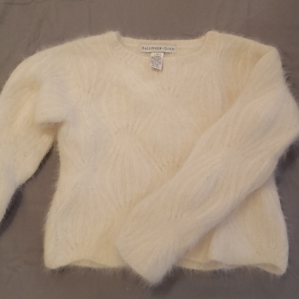 Angora cropped sweater